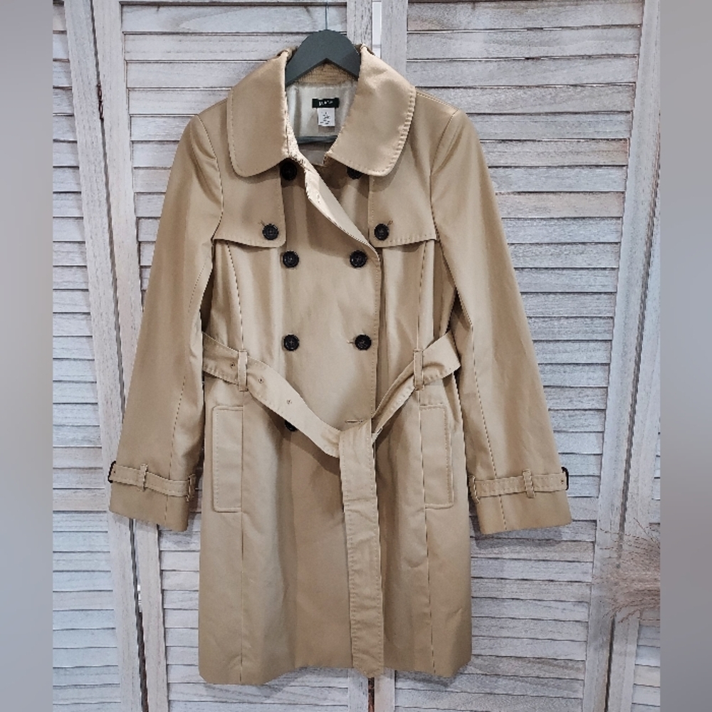 J.Crew Women's Iconic Trench Coat Khaki Size 8